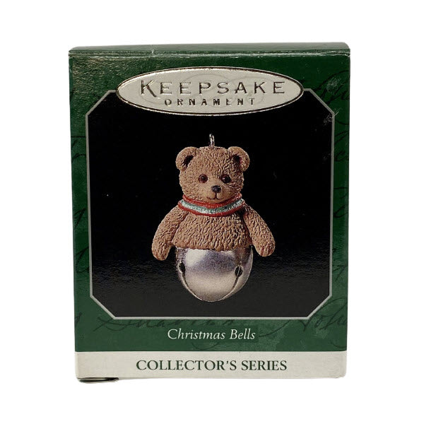 1998 Bear Hallmark Ornament (Christmas Bell) QXM4196