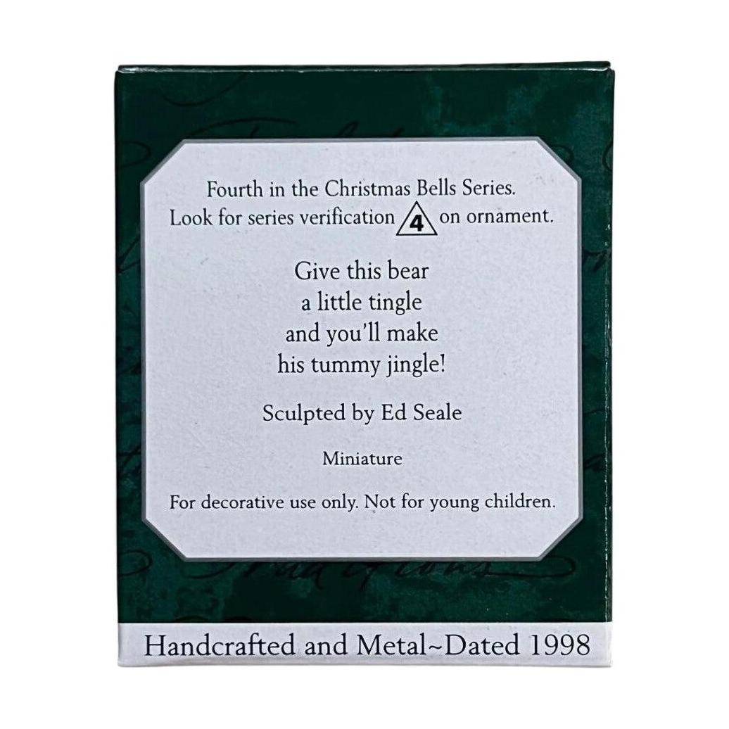1998 Bear Hallmark Ornament (Christmas Bell) QXM4196 Image8
