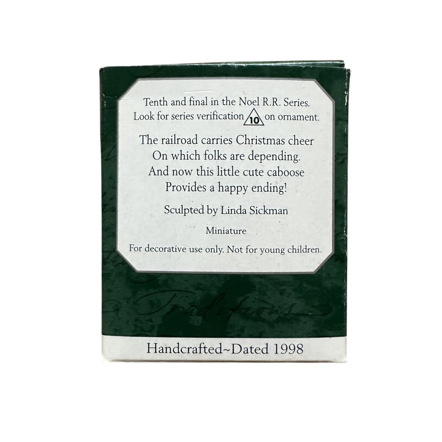 1998 Caboose Hallmark Ornament (Noel R.R.) QXM4216 Image8