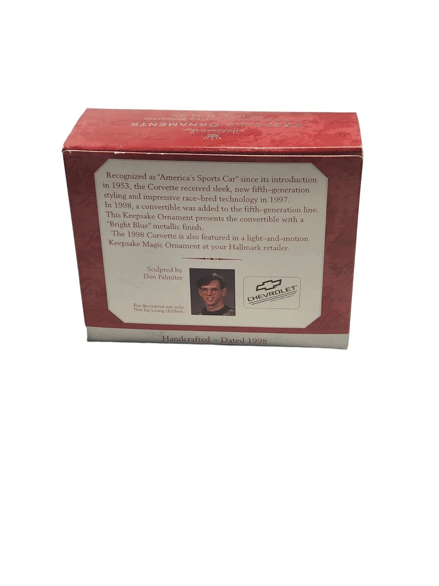 1998 Corvette Convertible Hallmark Ornament (Classic American Cars) QX6416