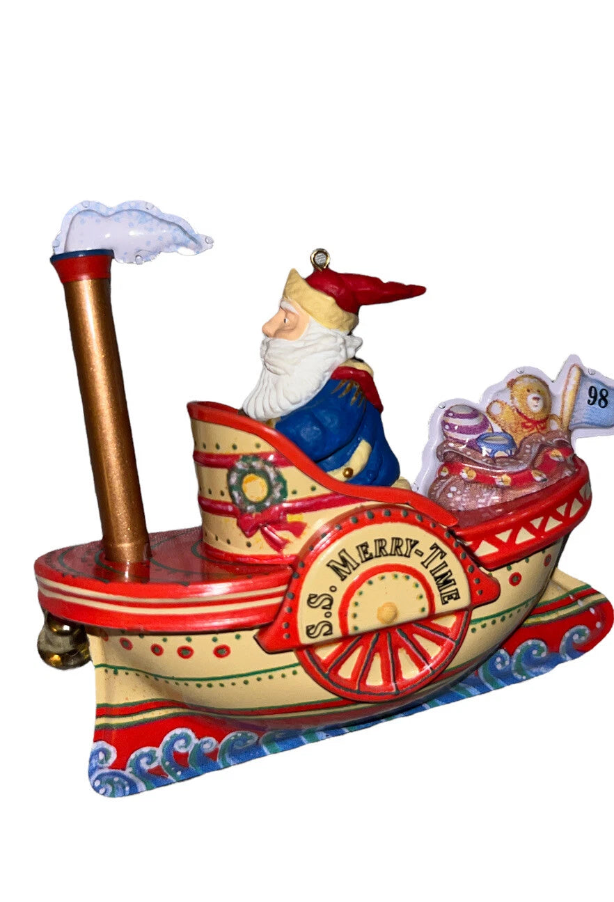 1998 Cruising into Christmas Hallmark Ornament (Boat) QX6196