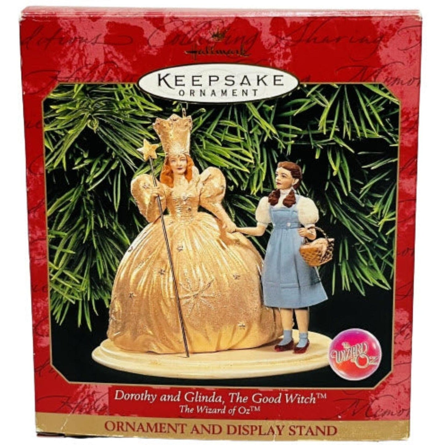 1998 Dorothy and Glinda, the Good Witch Hallmark Ornament (The Wizard of Oz) QX6509