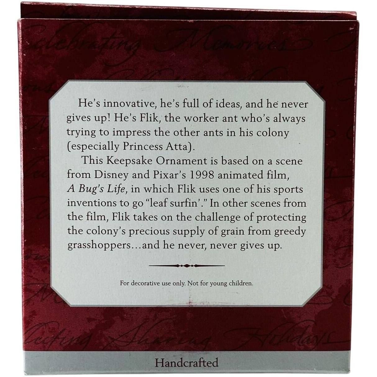 1998 Flik Hallmark Ornament (A Bug's Life) QXD4153