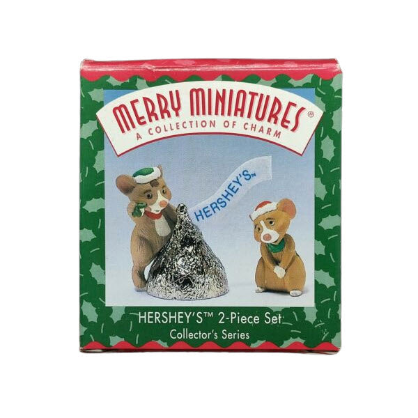 1998 Hershey's 2-Piece Set Hallmark Ornament (Hershey's) QFM8493