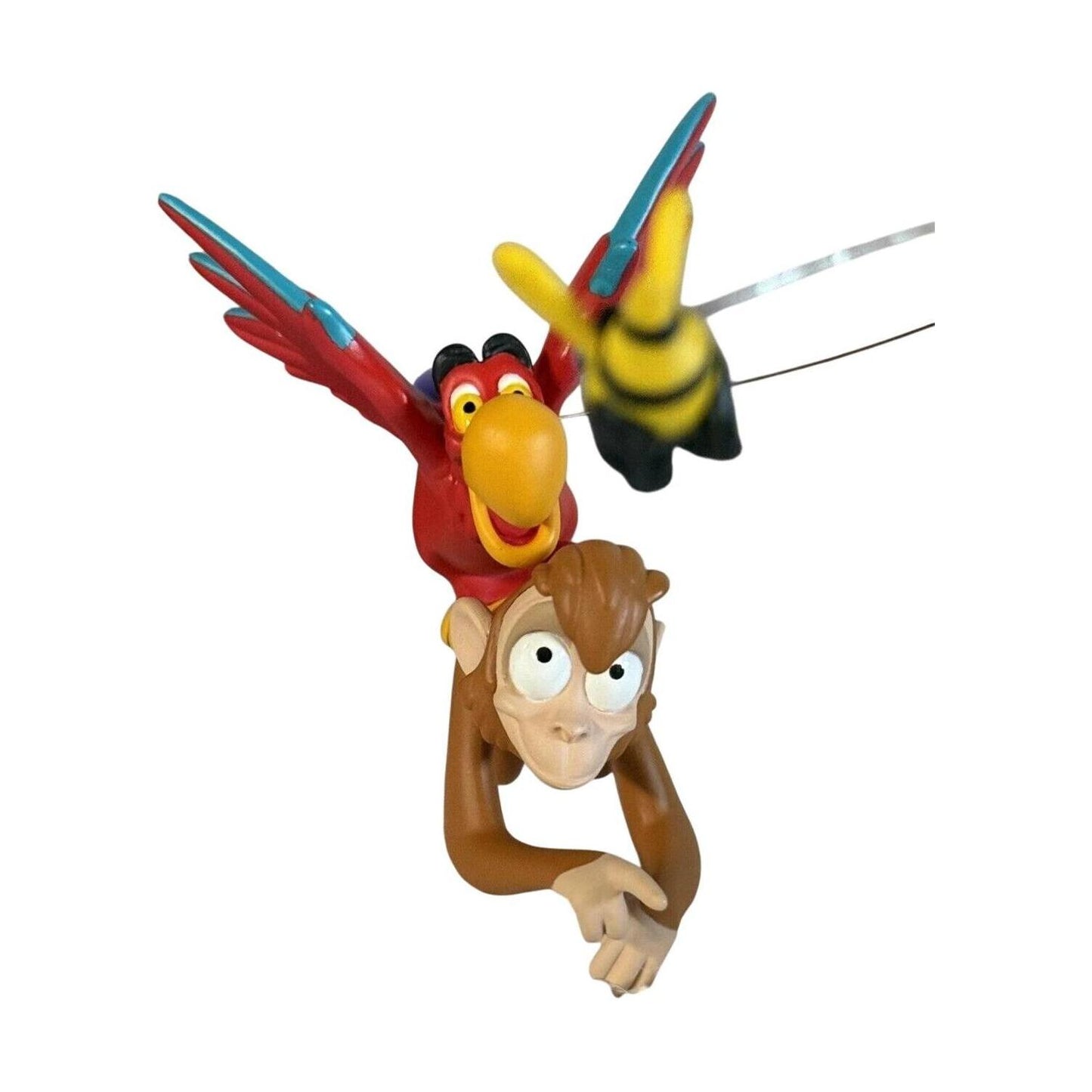 1998 Iago, Abu and the Genie Hallmark Ornament (Aladdin) QXD4076