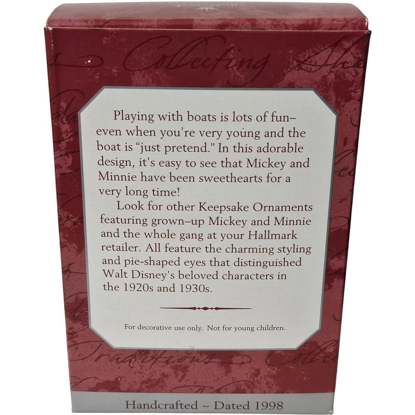 1998 Make-Believe Boat Hallmark Ornament (Baby Mickey & Co.) QXD4113