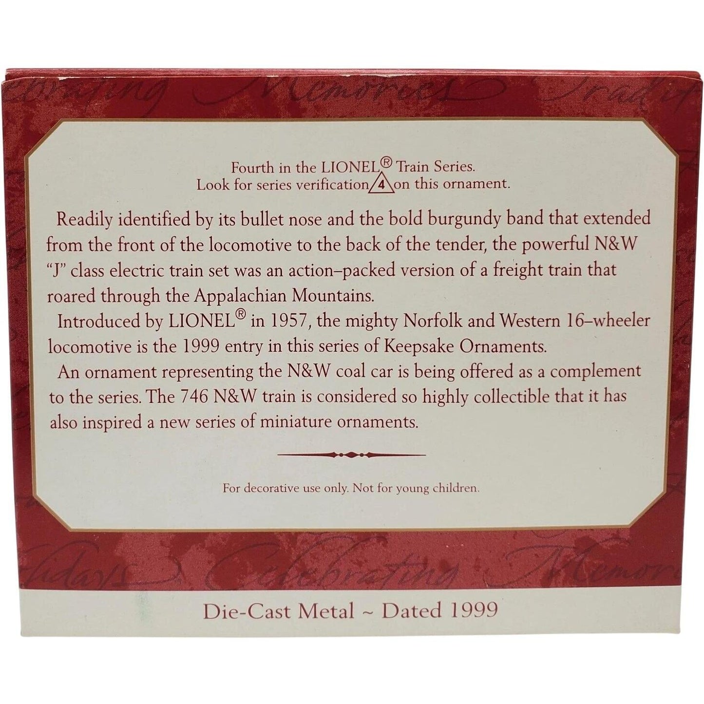 1998 Tin Locomotive Hallmark Ornament (Tin Locomotive) QX6826