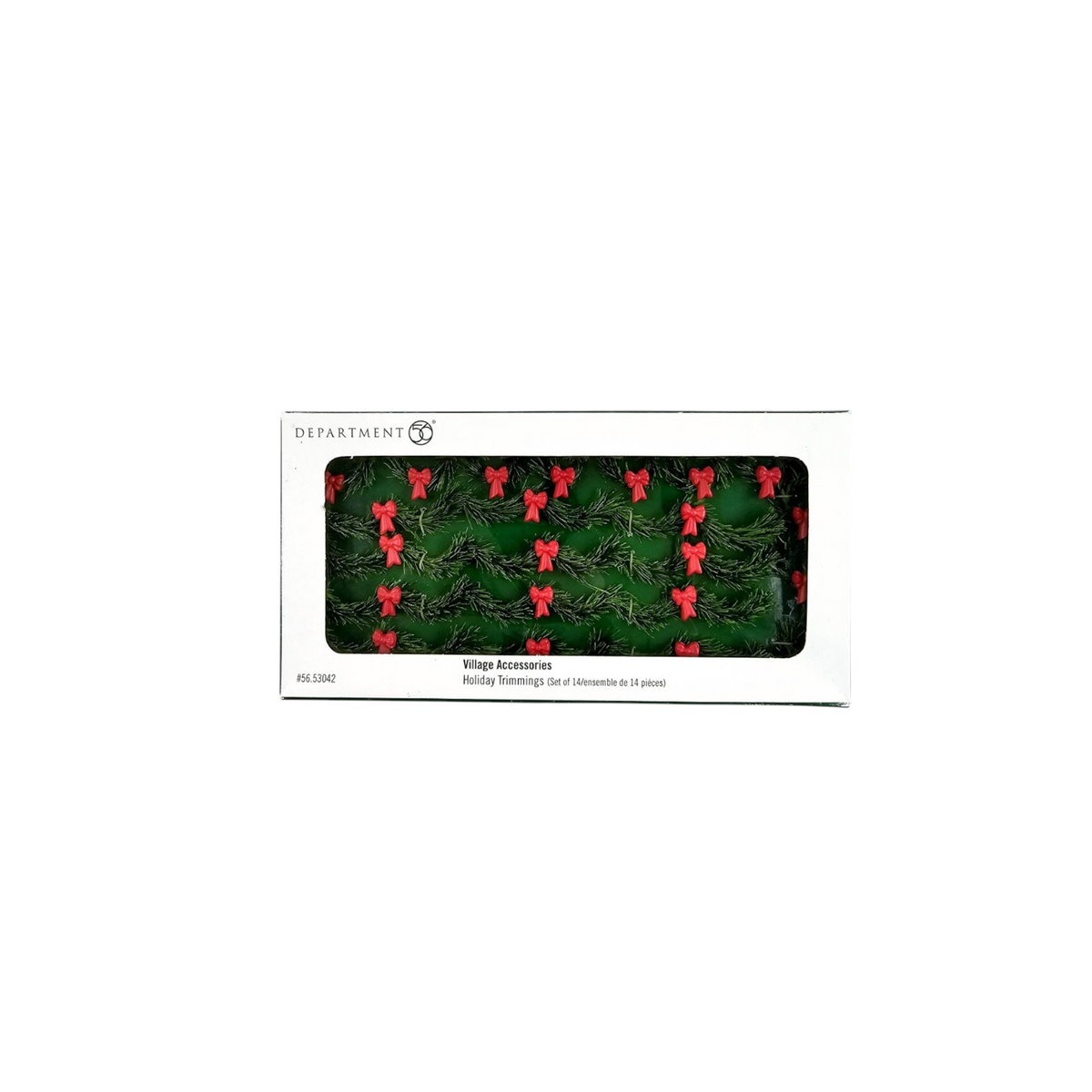 1998/2002 “Holiday Trimmings” Set of 14 – Department 56 Village Accessories — Item #56.53042 Image6