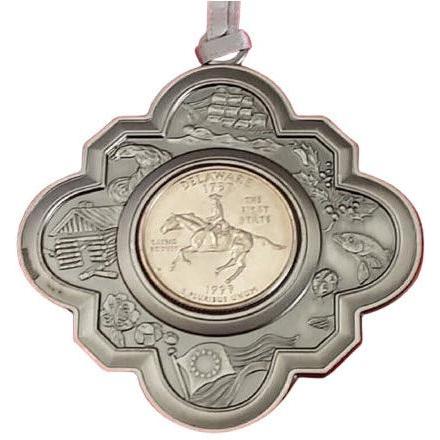 1999 Delaware Quarter Ornament Hallmark Ornament (50 State Quarters) QMP9400