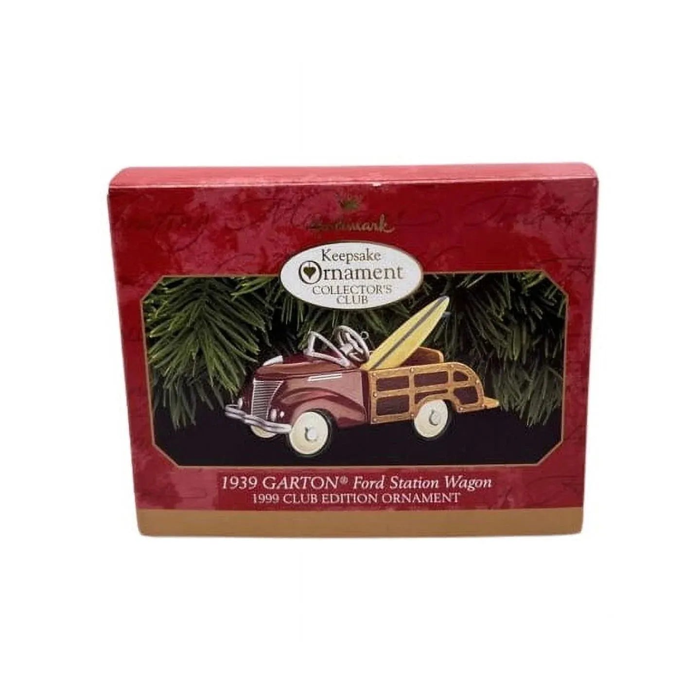 1999 Hallmark Ornament (1939) Garton Ford Station Wagon Hallmark Ornament (Kiddie Car Classics) QXC4509