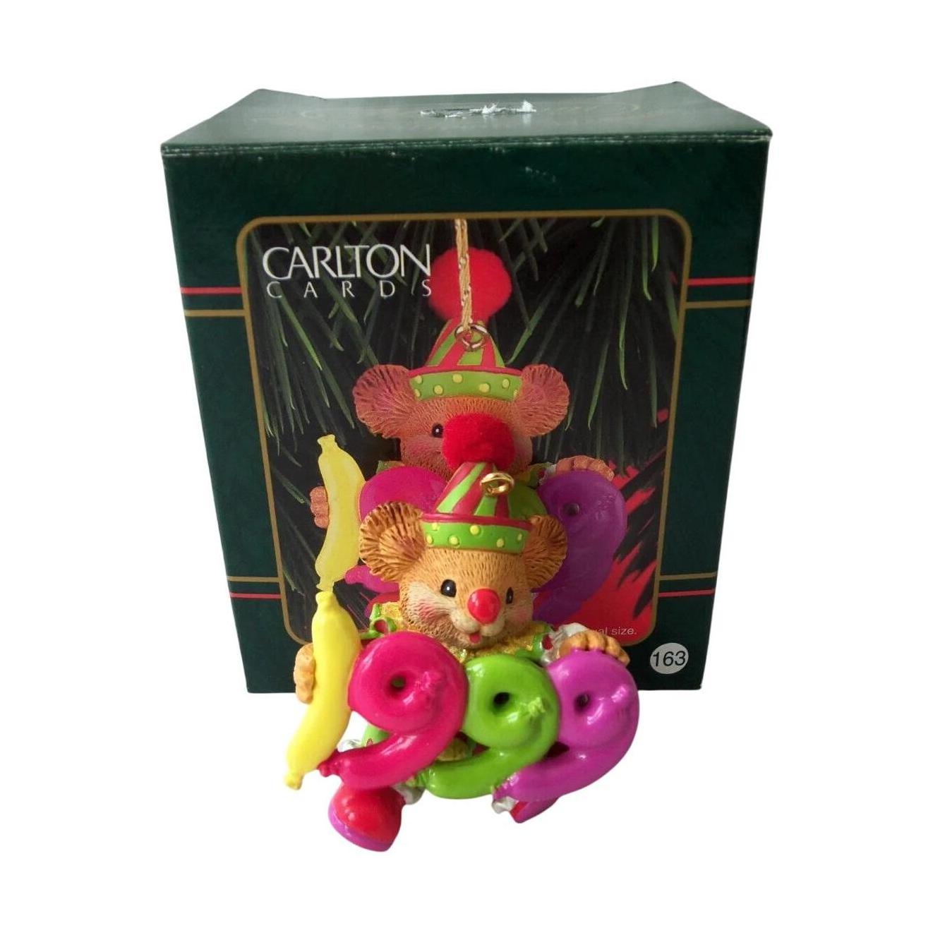 1999 Koala Clown Carlton Cards Ornaments (Teddy Bear) CXOR-163A
