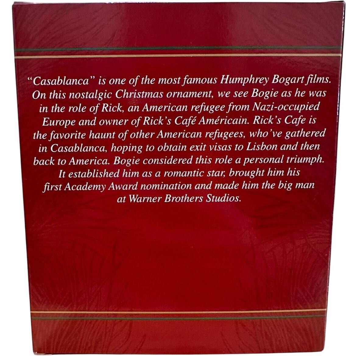 1999 Play it Again, Sam "Play it Again Sam" Humphrey Bogart Ornament Casablanca (Movie)