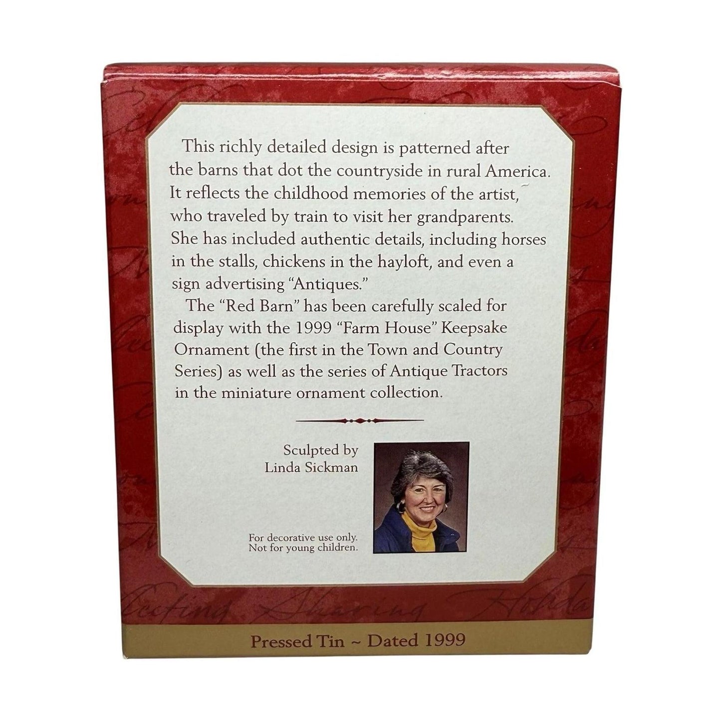 1999 Red Barn Hallmark Ornament (Town and Country) QX6947
