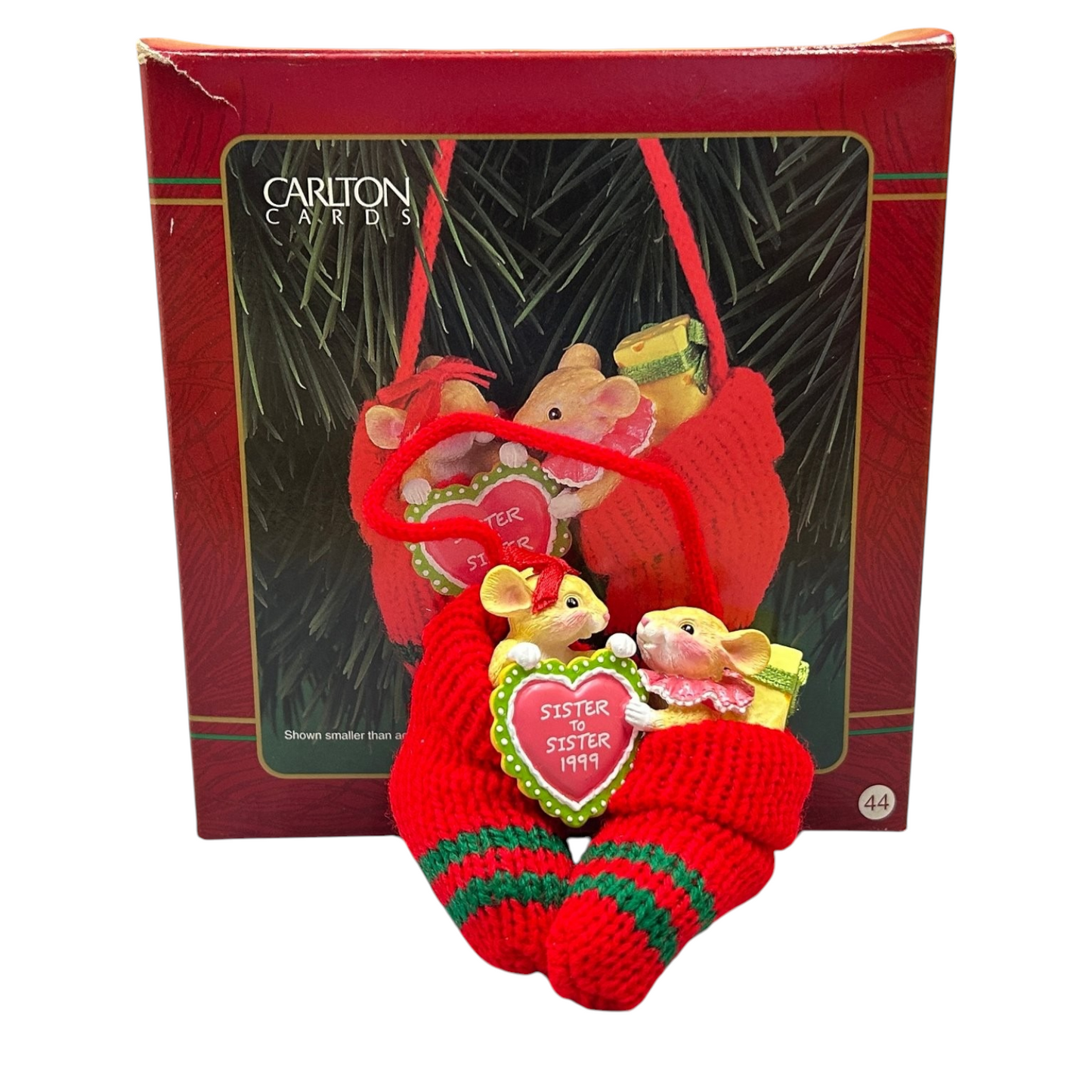 1999 Sister-to-Sister Carlton Cards Ornaments (Mouse) CXOR-044A