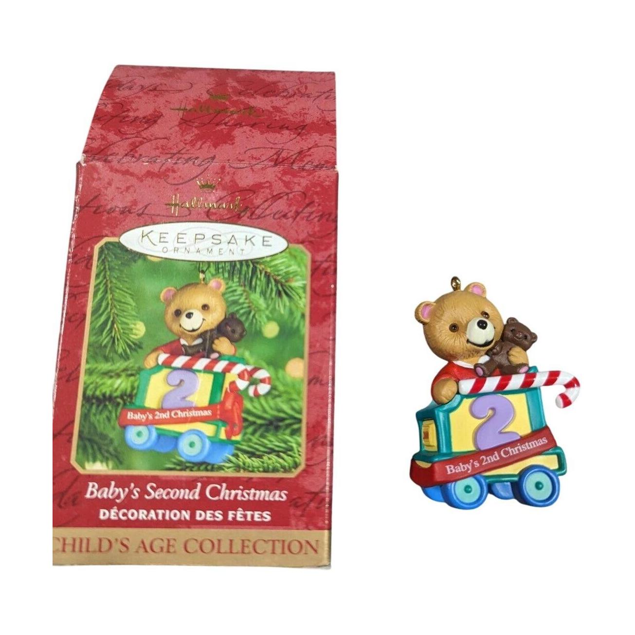1999 Baby's Second Christmas Hallmark Ornament (Child's Age Collection) QXG8699