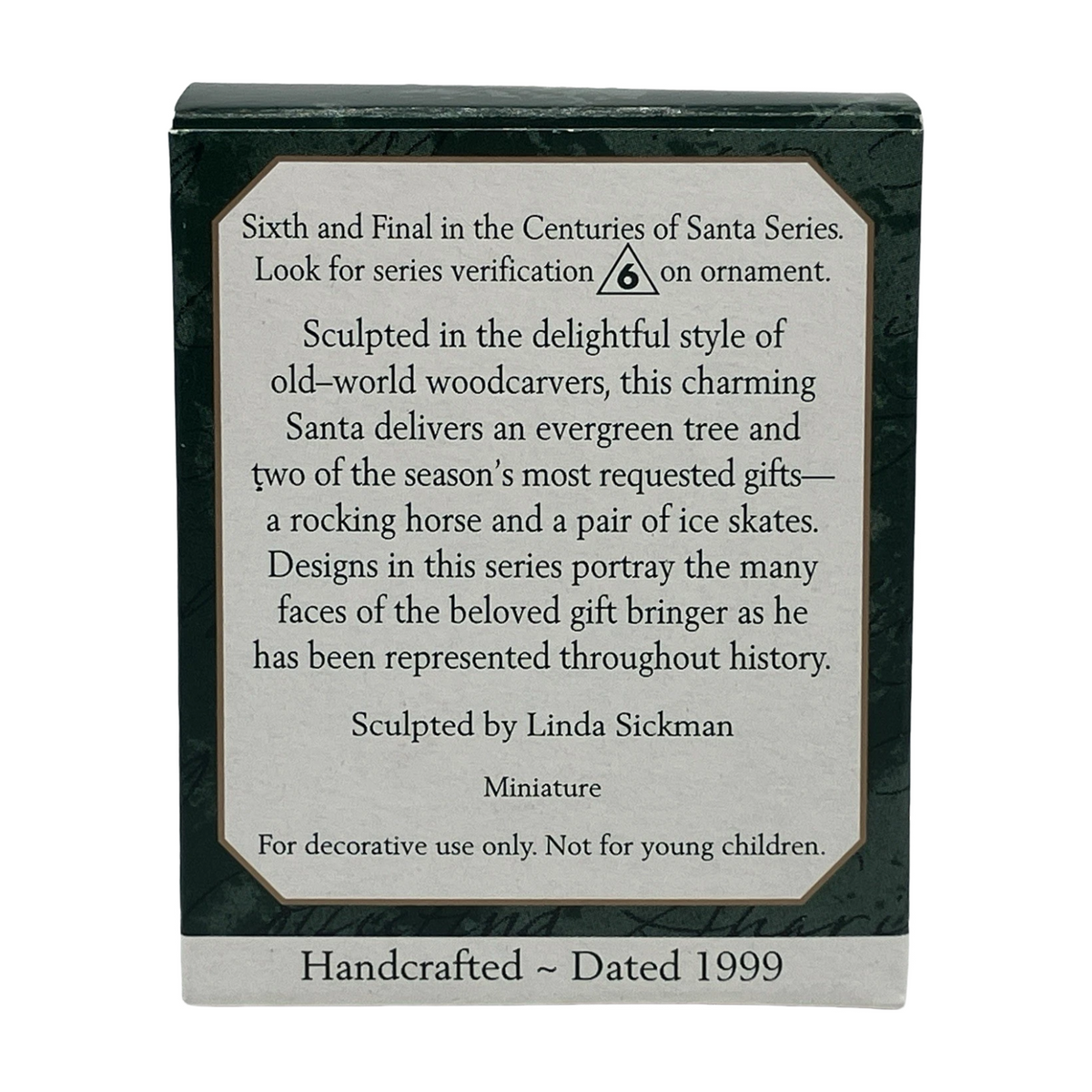 1999 Centuries of Santa Hallmark Ornament (Santa Claus) QXM4589 Image7
