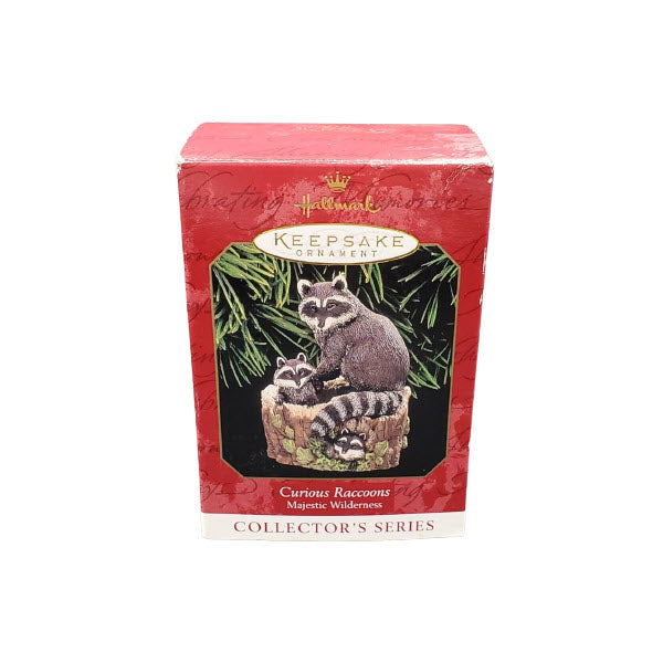 1999 Curious Raccoons Hallmark Ornament (Majestic Wilderness) QX6287