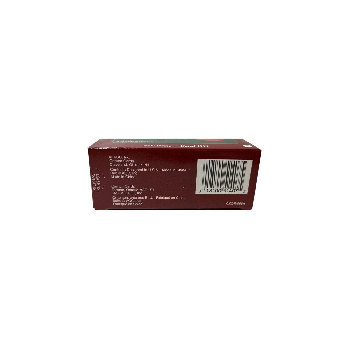 1999 New Home (New Home) (Heirloom Collection) Carlton Cards Heirloom Ornament CXOR-008P Image7