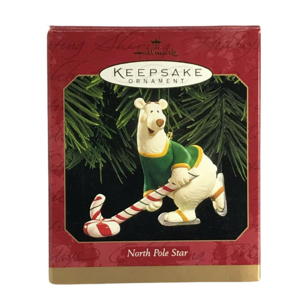 1999 North Pole Star Hallmark Ornament (Polar Bear) QX6589