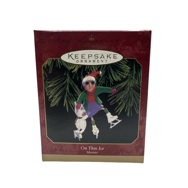 1999 On Thin Ice Hallmark Ornament (Maxine) QX6489