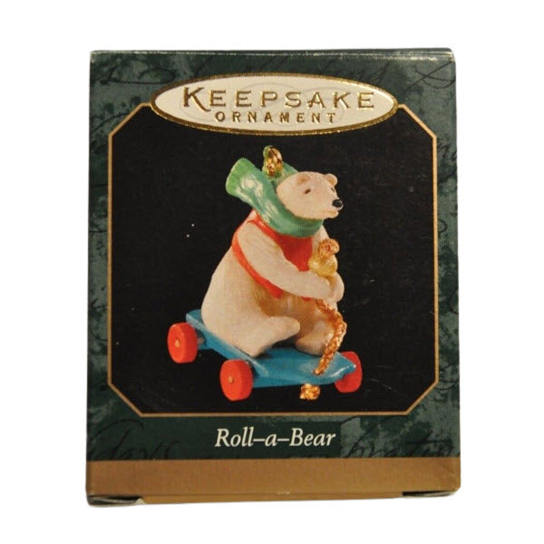 1999 Roll-a-Bear Hallmark Ornament (Polar Bear) QXM4629
