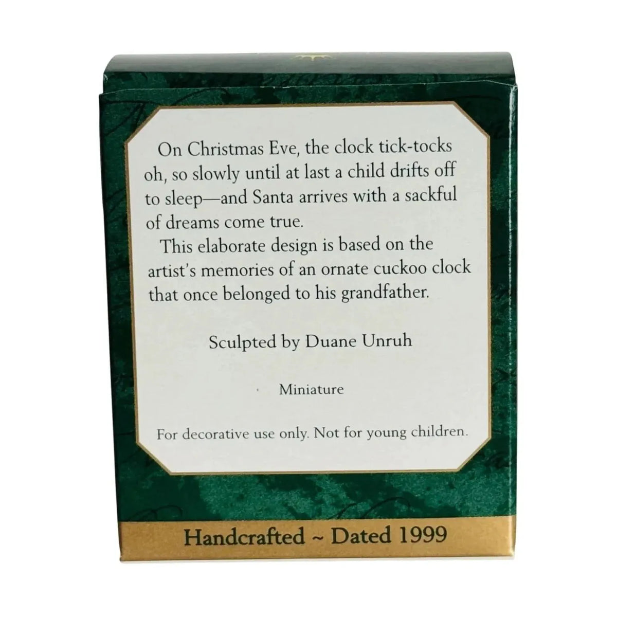 1999 Santa Time Hallmark Ornament (Clock) QXM46647 Image7