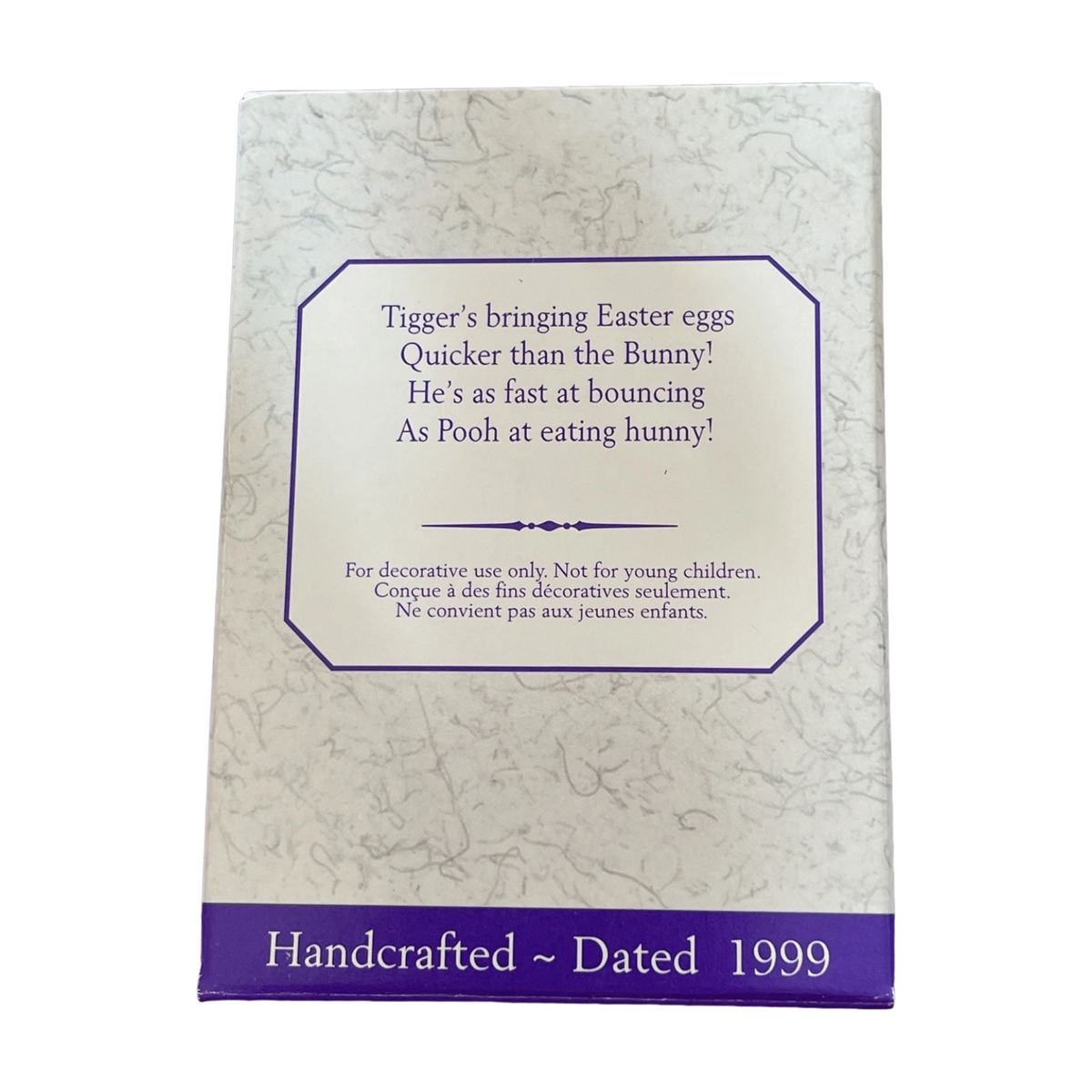 1999 Tiggerific Easter Delivery Hallmark Ornament (Winnie the Pooh) QEO8359 Image7