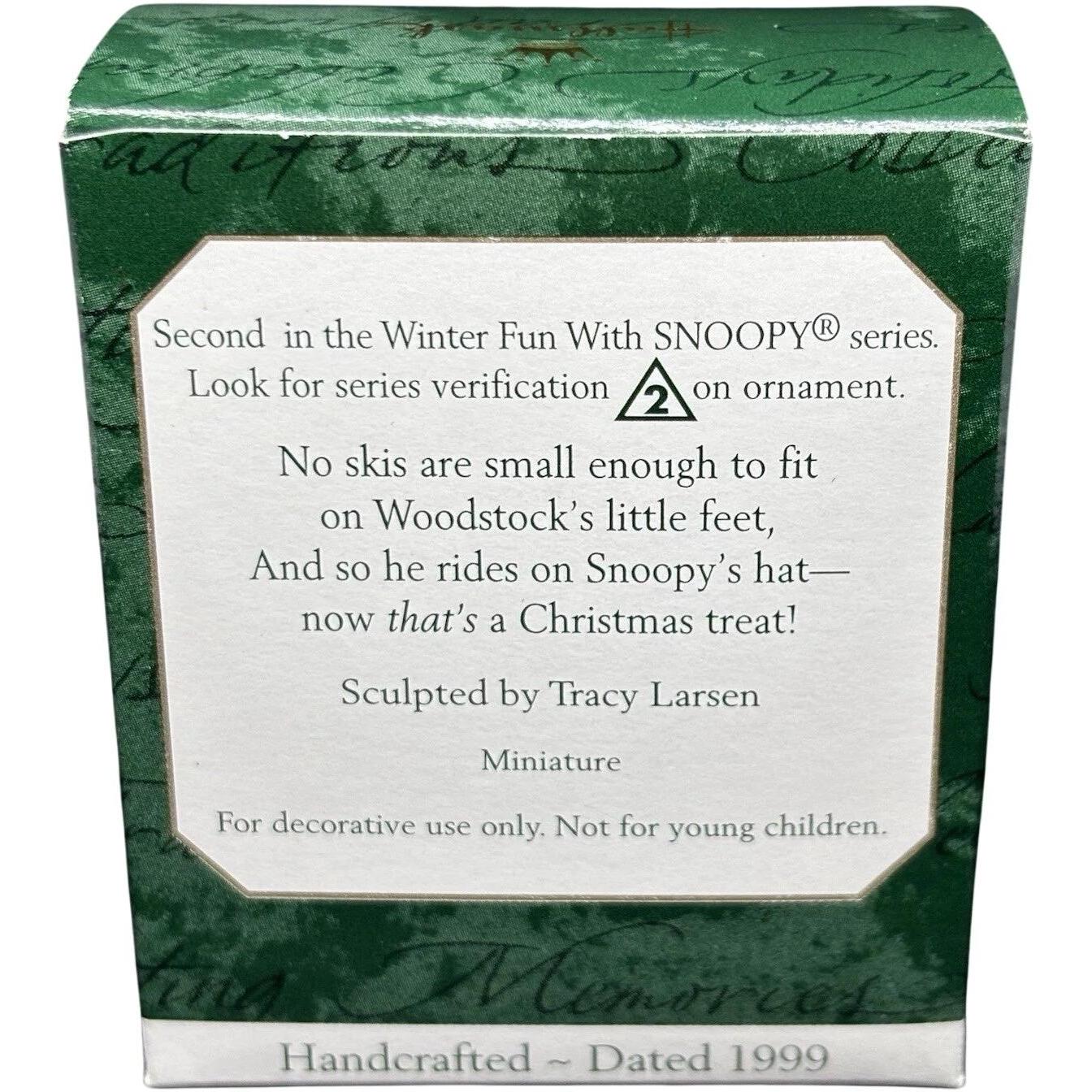 1999 Winter Fun With Snoopy Hallmark Ornament (Winter Fun with Snoopy) QXM4559