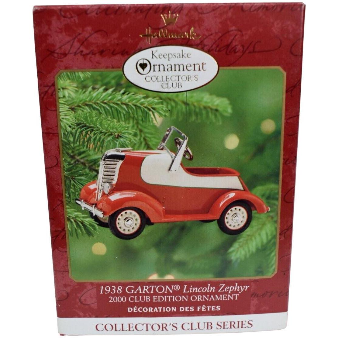 2000 Hallmark Ornament (1938) Garton Lincoln Zephyr Hallmark Ornament (Kiddie Car Classics) QXC4501