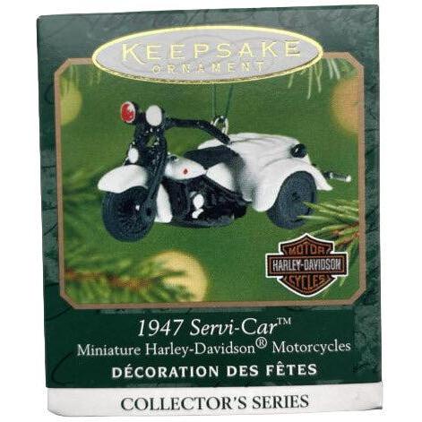 2000 Hallmark Ornament (1947) Servi-Car Hallmark Ornament (Harley-Davidson) QXI5282