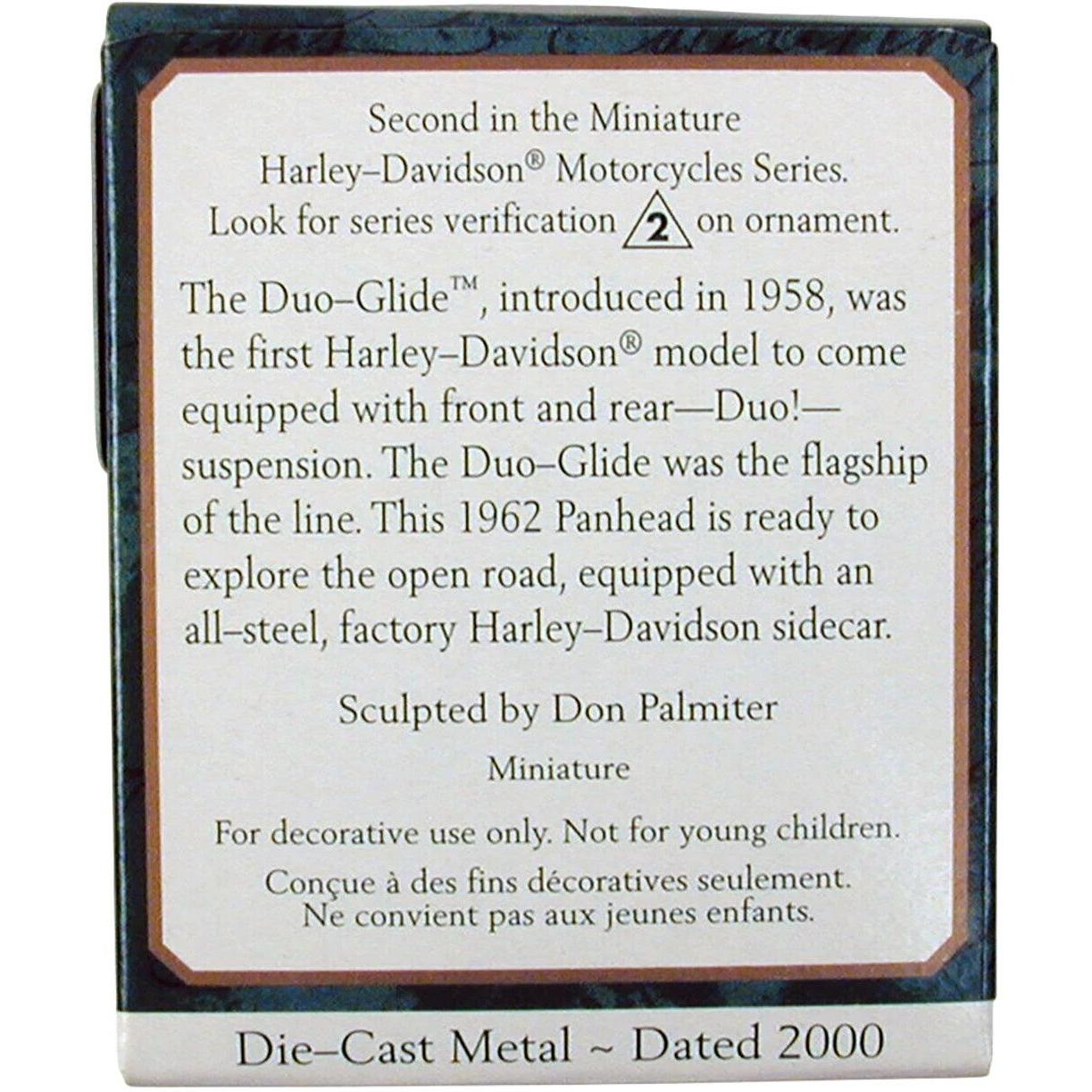 2000 Hallmark Ornament (1962) Duo-Glide Hallmark Ornament (Harley-Davidson) QXI6001