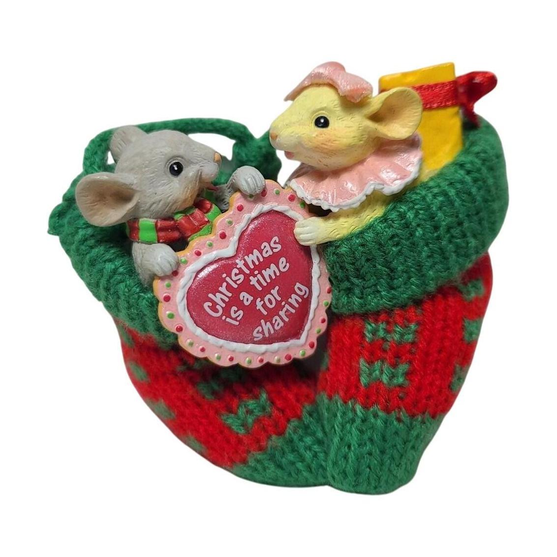 2000 Knitted Together Carlton Cards Ornaments (Mouse) CXOR-113C