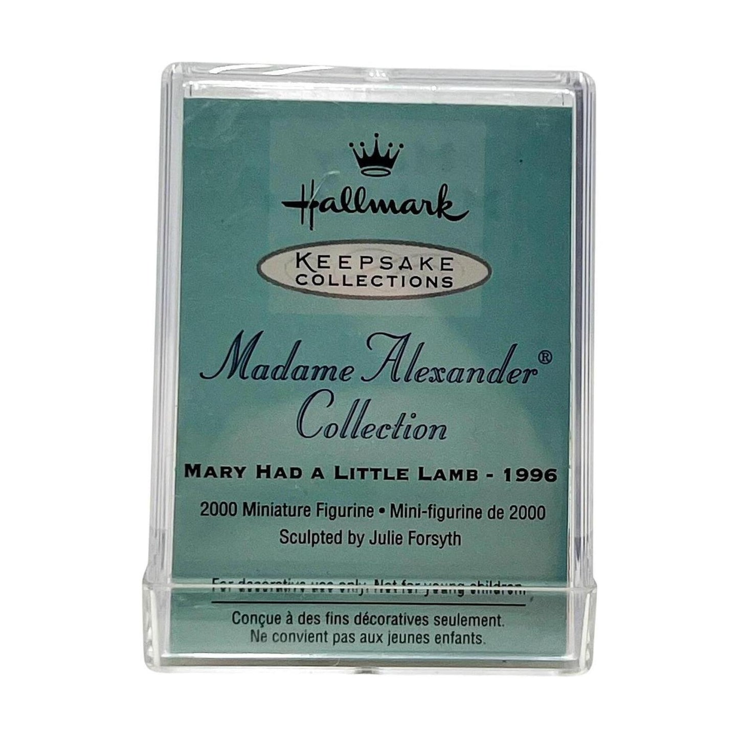 2000 Mary Had a Little Lamb Hallmark Ornament (Merry Miniatures) QMM7014