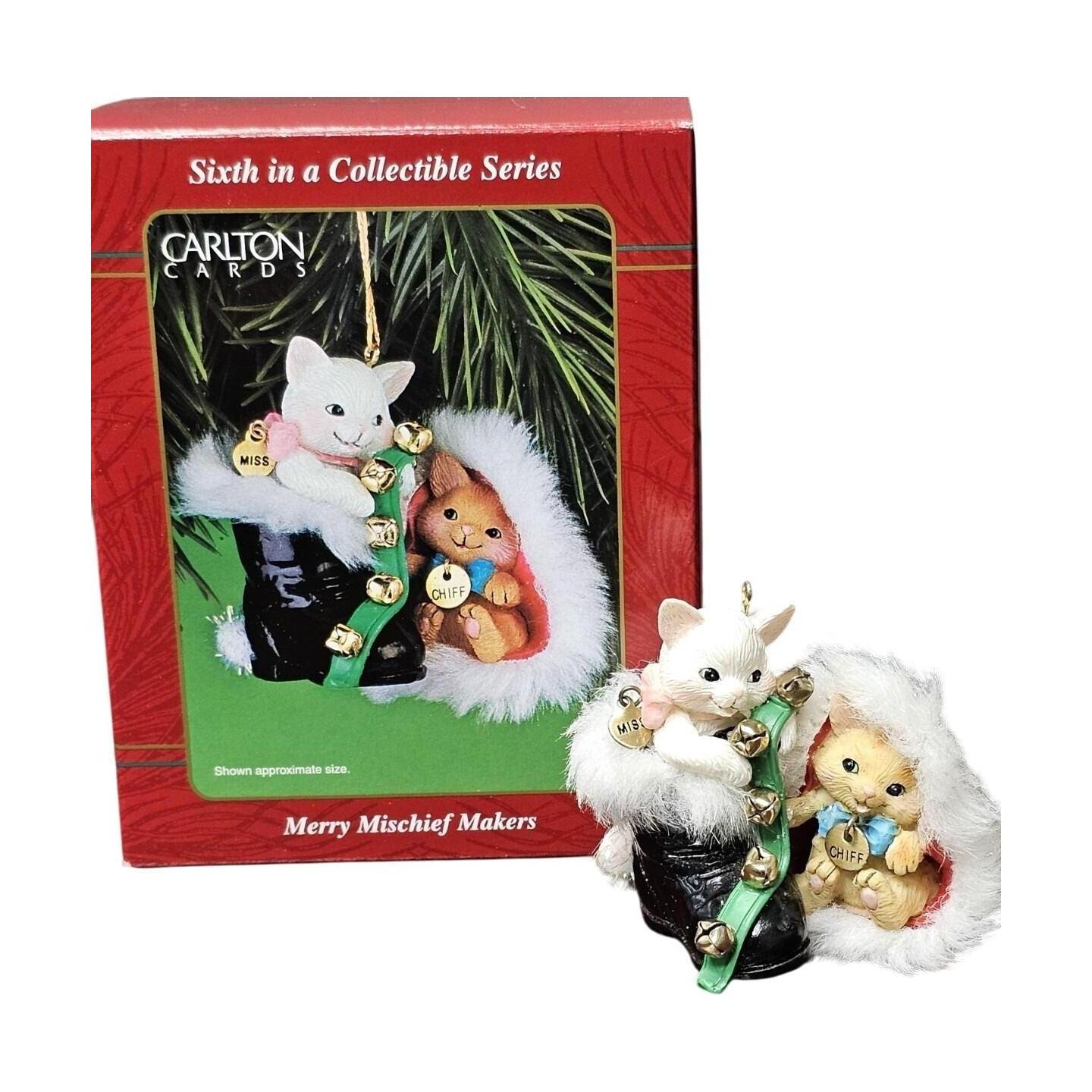 2000 Merry Mischief Carlton Cards Ornaments (Kitten) CXOR-087A