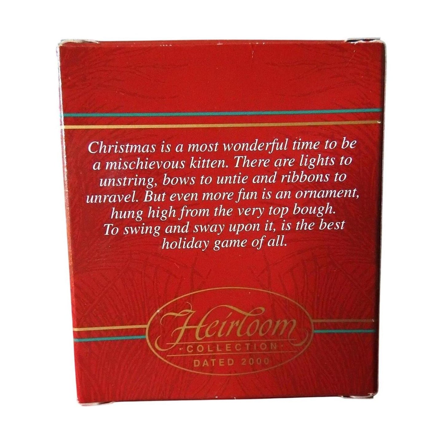 2000 Purr-fect Holiday Carlton Cards Ornaments (Kitten) CXOR-130C