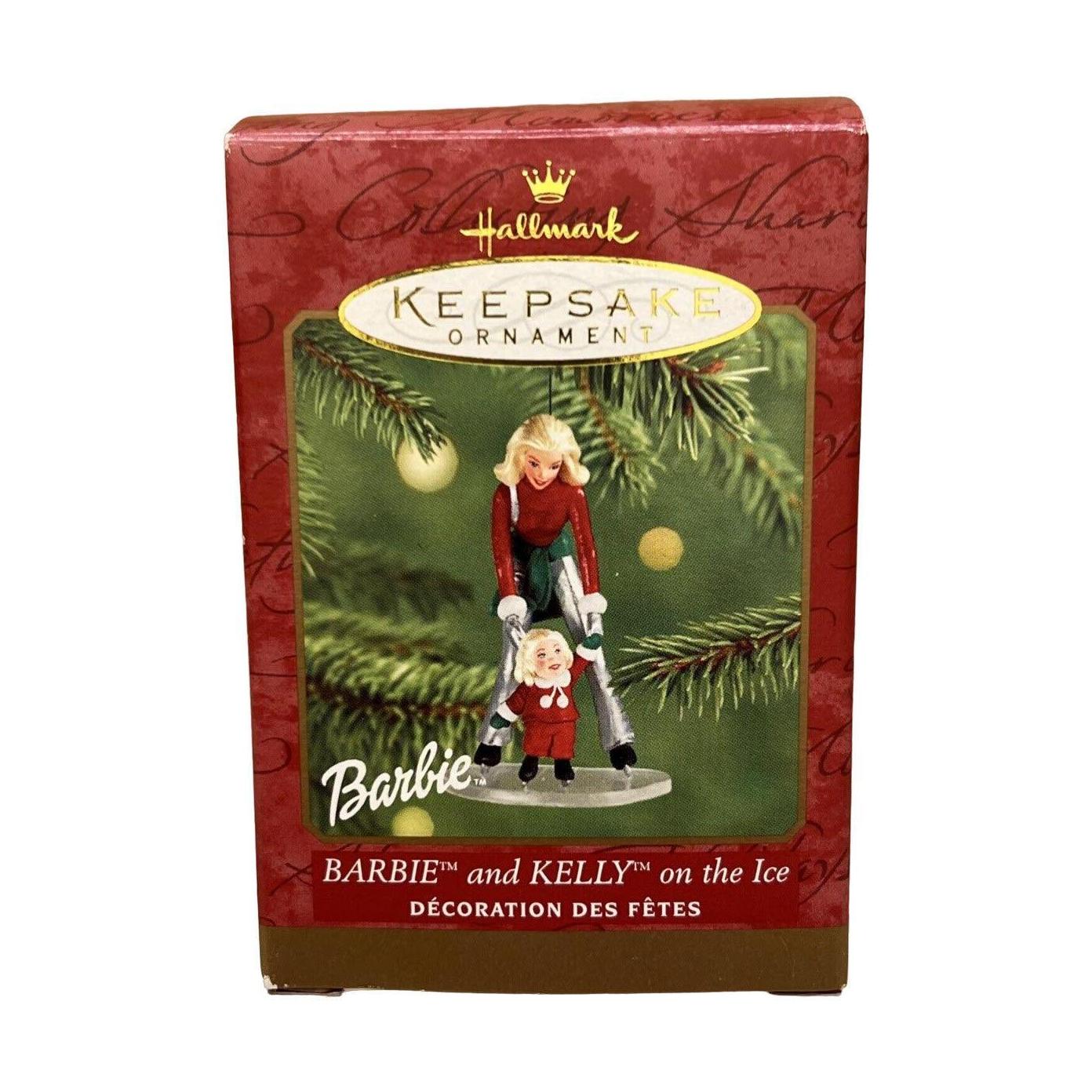 2000 Barbie and Kelly on the Ice Hallmark Ornament (Barbie) QXI6915