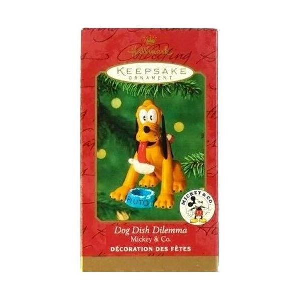 2000 Dog Dish Dilemma Hallmark Ornament (Mickey Mouse & Friends) QXD4044