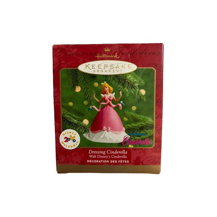 2000 Dressing Cinderella Hallmark Ornament (Disney) QXD4109