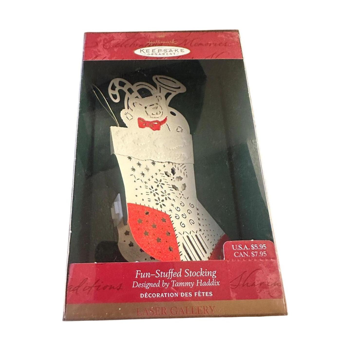 2000 Fun-Stuffed Stocking Hallmark Ornament (Laser Gallery) QLZ4291