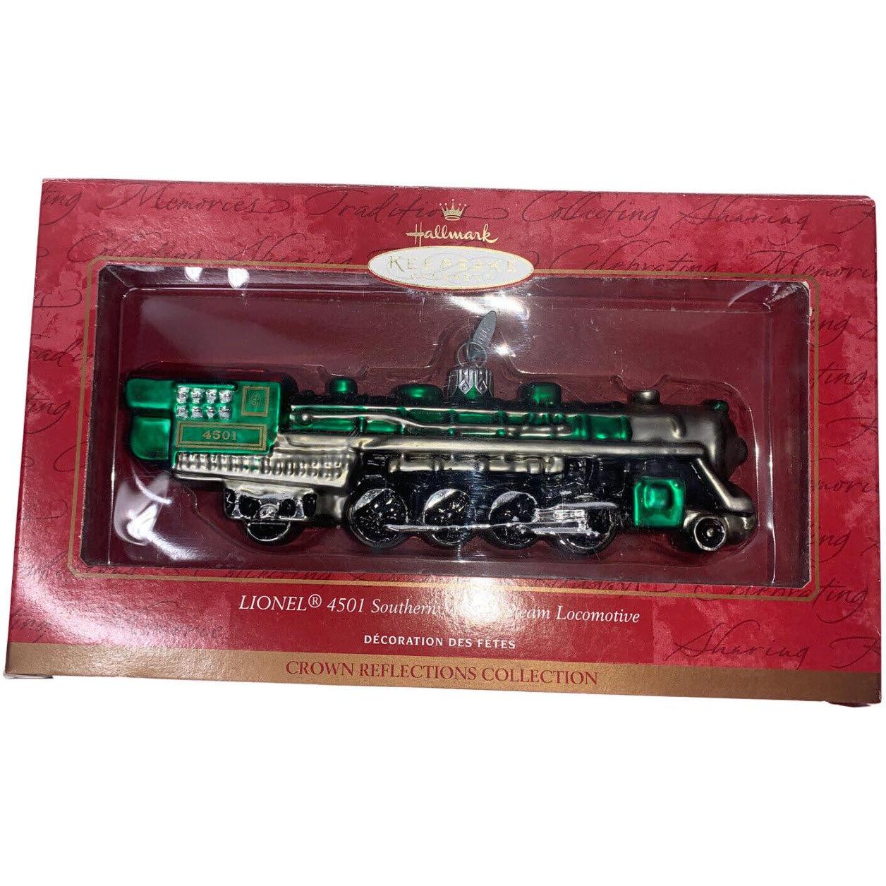 2000 Lionel 4501 Southern Mikado Steam Locomotive Hallmark Ornament (Lionel Blown Glass) QBG4074