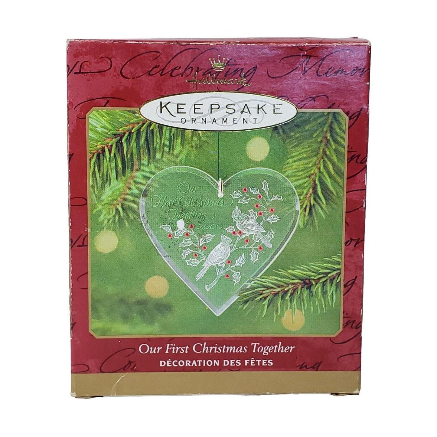 2000 Our First Christmas Together Hallmark Ornament (Heart) QX3104