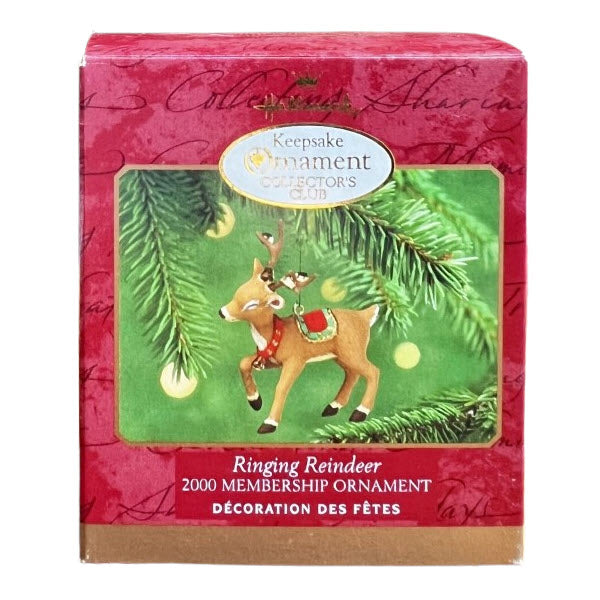 2000 Ringing Reindeer Hallmark Ornament (Reindeer) QXC4484