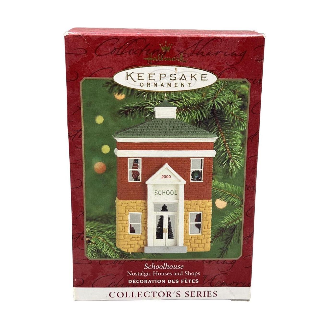 2000 Schoolhouse Hallmark Ornament (Nostalgic Houses and Shops) QX6591
