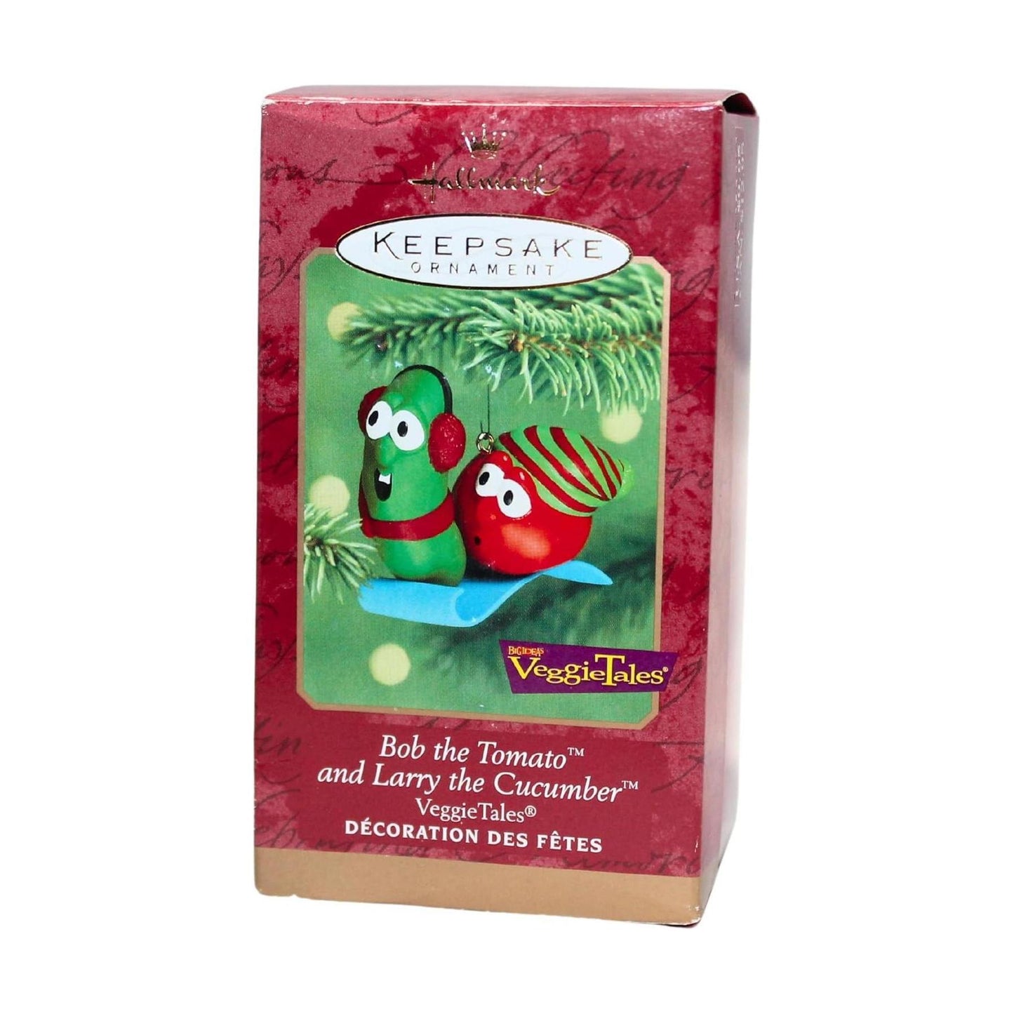 2000 Sledding Hallmark Ornament (VeggieTales) QXI4334