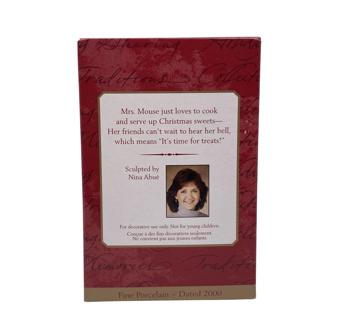 2000 The Christmas Belle Hallmark Ornament (Mouse) QX8311