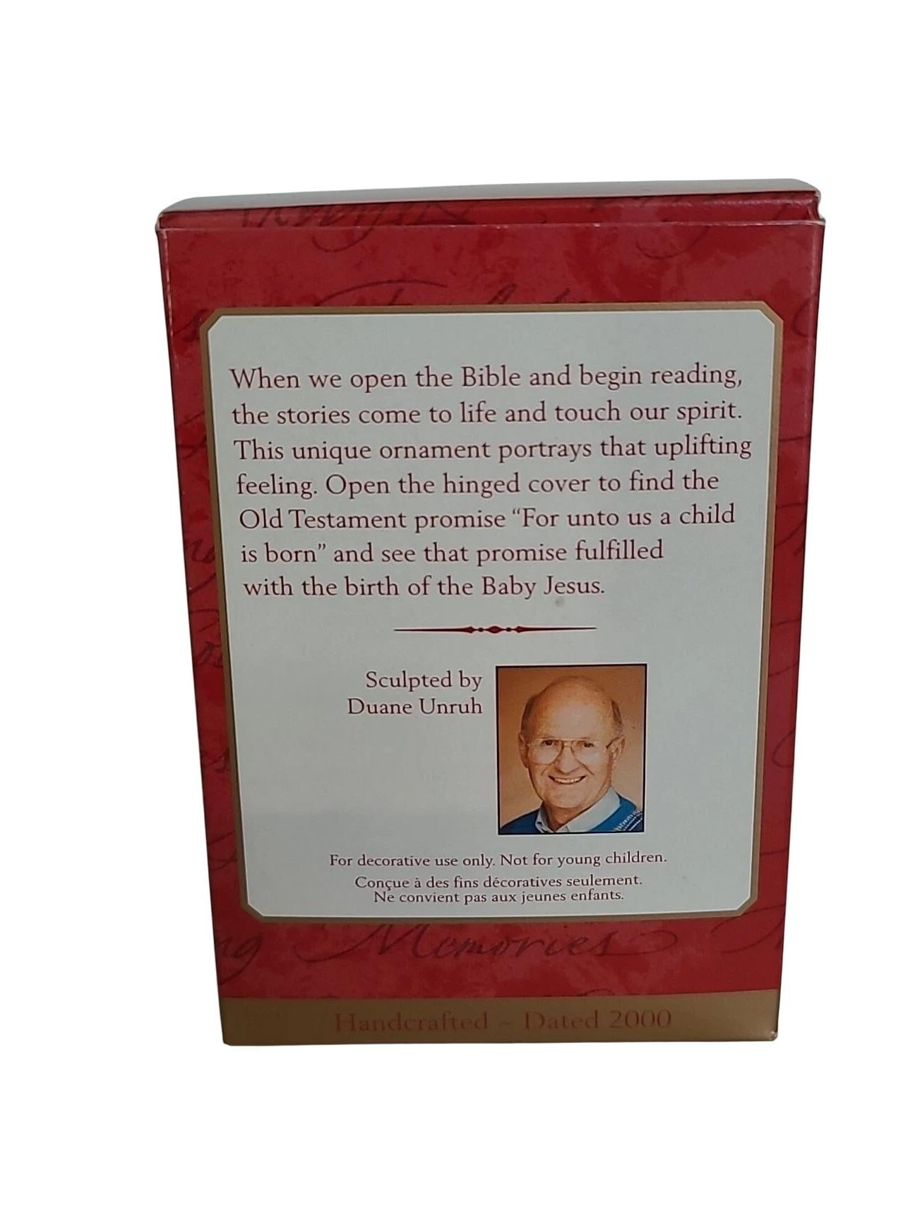 2000 The Good Book Hallmark Ornament (Book) QX8254