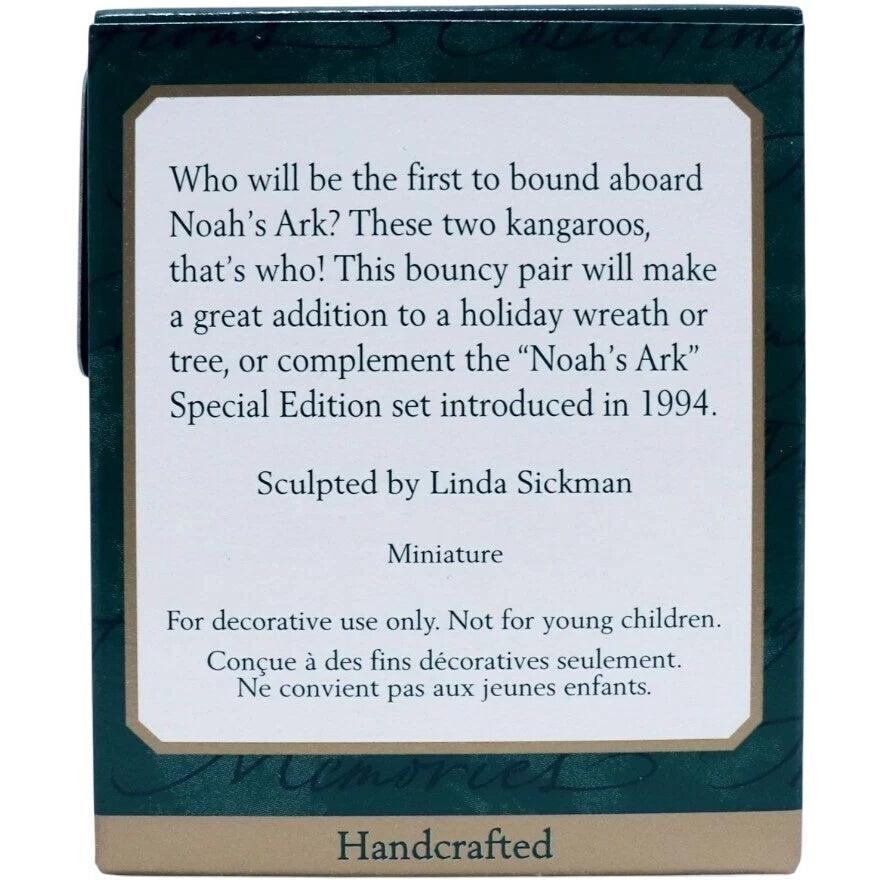 2001 Bouncy Kangaroos Hallmark Ornament (Noah's Ark) QXM5332