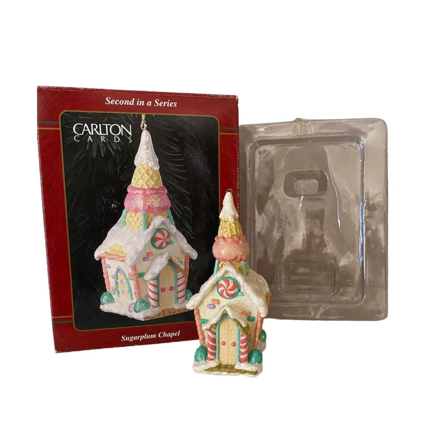 2001 Sugarplum Chapel Carlton Cards Ornaments (Gingerbread) CXOR-109T