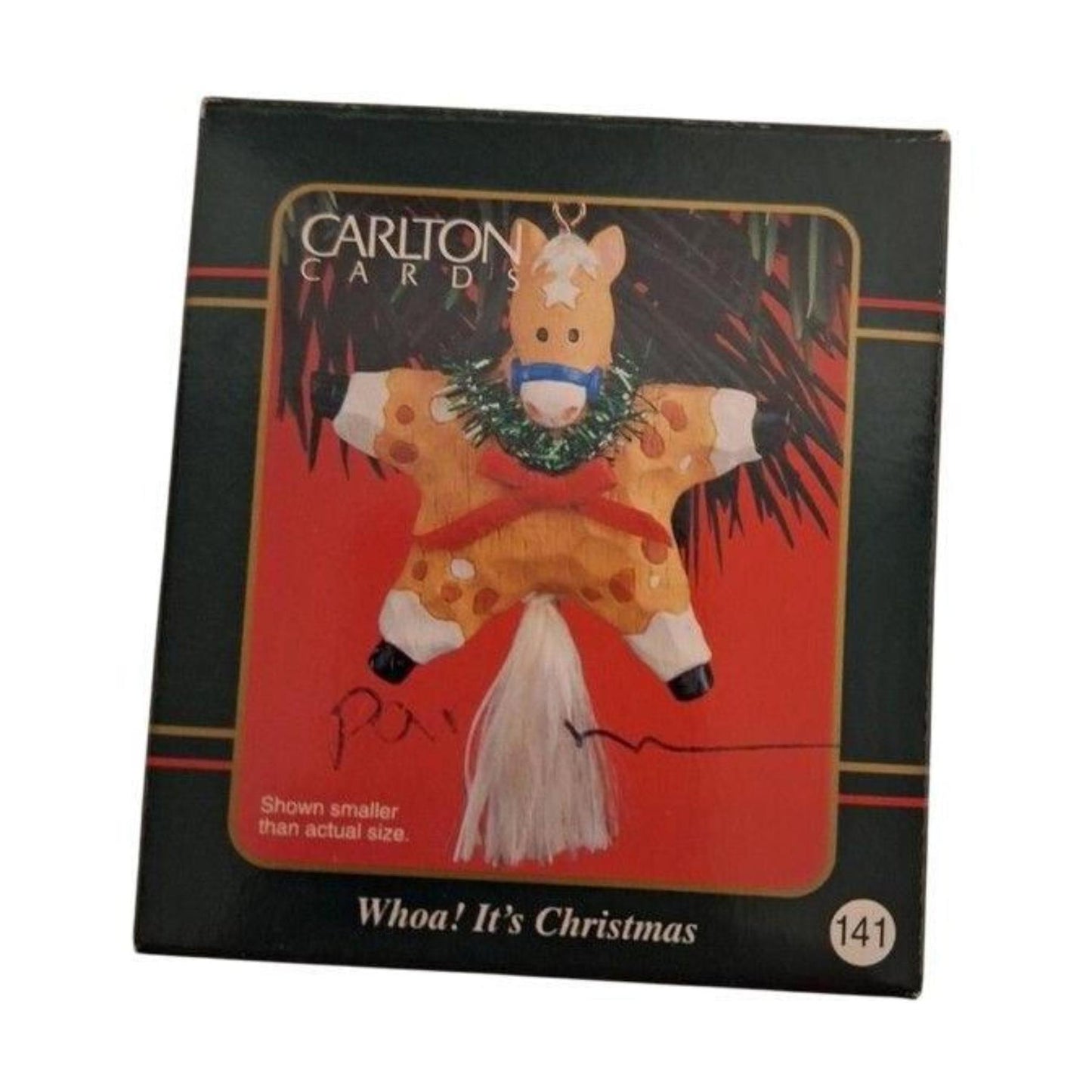 2001 Whoa! It's Christmas Horse Carlton Cards Ornaments (Animal) CXOR-140C
