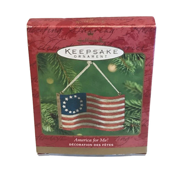 2001 America for Me! Hallmark Ornament (Flag) QX2882